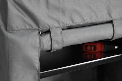 Akkuladeschrank Akku-Safe L mit Brandschutzhaube, grau/grau