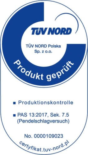 a.m.p.e.r.e. Regalschutz-Planke Rack Mammut®, Höhe x Länge 400 x 1200 mm