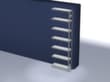 hofe System-Steckregal in Standard Bauart, Höhe x Breite x Tiefe 3000 x 1010 x 335 mm, 7 Böden