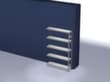 hofe System-Steckregal in mittelschwerer Bauart, Höhe x Breite x Tiefe 2000 x 1310 x 335 mm, 5 Böden