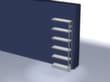 hofe Traversenregal in schwerer Bauart, Höhe x Breite x Tiefe 2500 x 1010 x 335 mm, 6 Böden