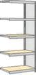 regalwerk Spanplatten-Steckregal mit Böden, Höhe x Breite x Tiefe 2000 x 875 x 426 mm, 5 Böden