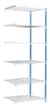 Manorga Steckregal zur beidseitigen Nutzung, Höhe x Breite x Tiefe 2500 x 1030 x 500 mm, 6 Böden