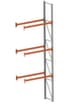 META Palettenregal MULTIPAL für 4 Paletten, 1825 mm breit, 4 Lagerebenen