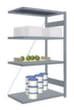 hofe Edelstahl-Steckregal, Höhe x Breite x Tiefe 1750 x 1010 x 635 mm, 4 Böden
