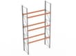 META Palettenregal MULTIPAL für 12 Paletten, 2870 mm breit, 4 Lagerebenen