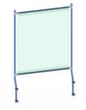 fetra Hygieneschutzwand für Transportwagen, Höhe x Breite 1529 x 1066 mm