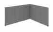 Akustik-Stellwand-Set, Höhe x Breite 2000 x 3500 mm, Wand RAL7037 Staubgrau