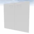 Quadrifoglio Doppel-Flügeltür für Raumteiler, Höhe x Breite 860 x 830 mm