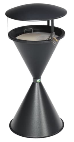 Standascher mit Dach, antiksilber
