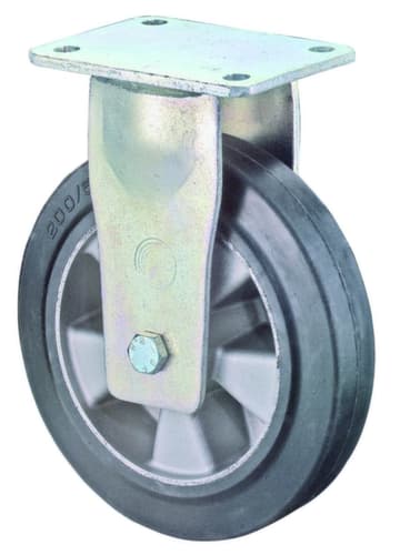 BS-ROLLEN Elastik-Vollgummi-Schwerlastrad, Traglast 350 kg, Elastik-Bereifung