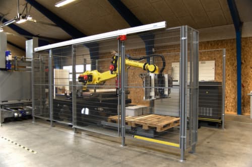 TROAX Wandelement für Maschinen-Schutzgitter, Höhe x Breite 1250 x 1500 mm
