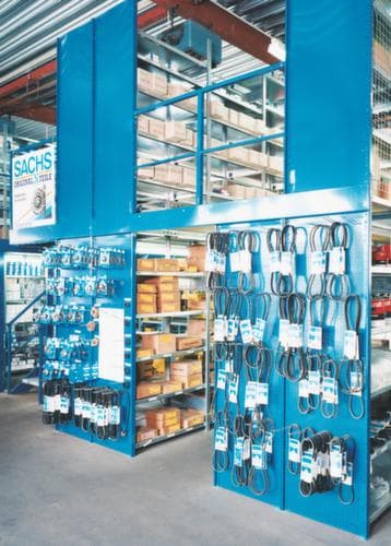 META System-Steckregal CLIP, Höhe x Breite x Tiefe 2500 x 1356 x 436 mm, 6 Böden