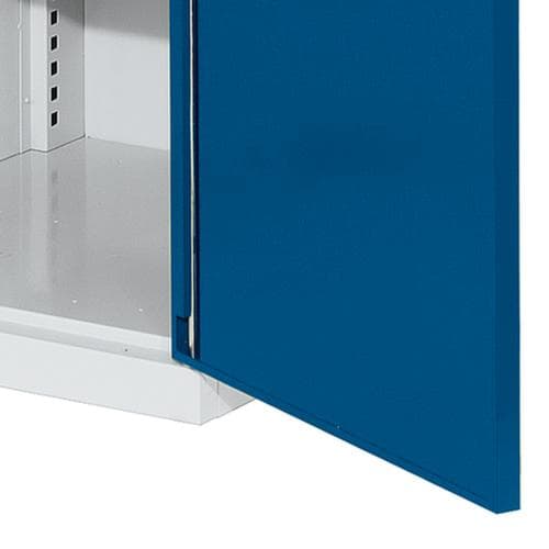 Kappes Vertikalschrank RasterPlan®, 4 Auszüge, RAL7035 Lichtgrau/RAL5010 Enzianblau
