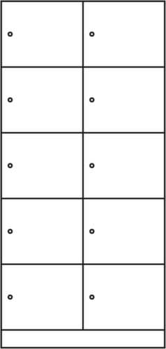 C+P Schließfachschrank Classic, 10 Fächer