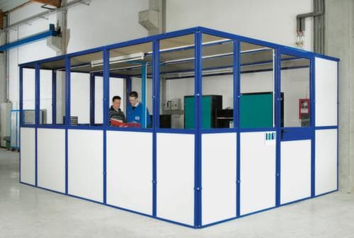 Wand-Aufsatzelement für Trennwandsystem, Breite 1480 mm