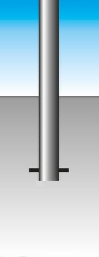 Stilpoller mit Halbkugelkopf, Höhe 1160 mm, Zum Einbetonieren