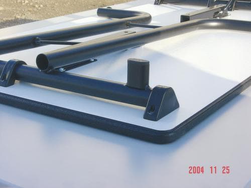 Kombinierbarer Klapptisch, Breite x Tiefe 1400 x 700 mm, Platte Kirschbaum