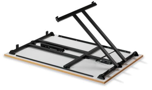 Stapelbarer Mehrzweck-Klapptisch, Breite x Tiefe 1200 x 800 mm, Platte lichtgrau