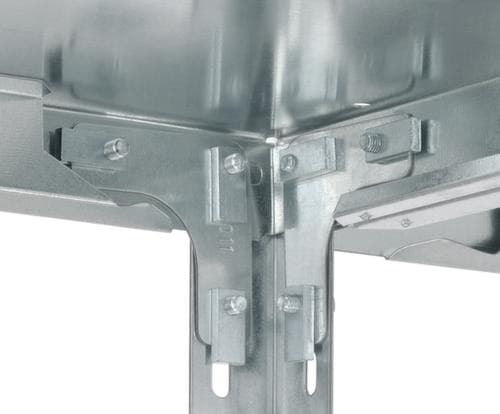 hofe Schraubregal, 6 Böden, RAL7035 Lichtgrau