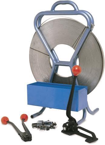 Stahl-Umreifungsband blank gewachst, Breite 16 mm