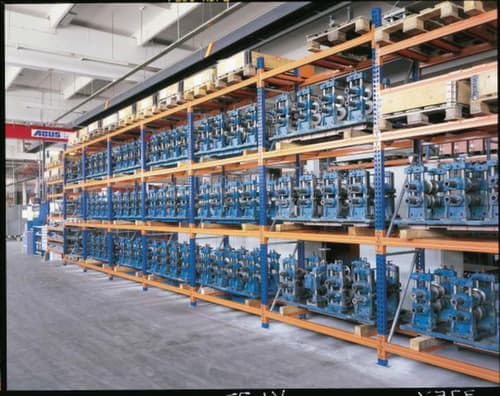 META Palettenregal MULTIPAL für 12 Paletten, 2785 mm breit, 4 Lagerebenen