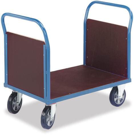 Rollcart Doppelstirnwandwagen mit rutschsicherer Ladefläche, Traglast 1200 kg, Ladefläche 1000 x 700 mm
