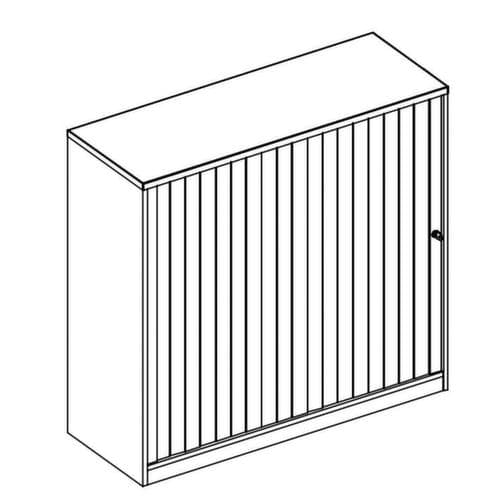Nowy Styl Querrollladenschrank E10, 3 Ordnerhöhen