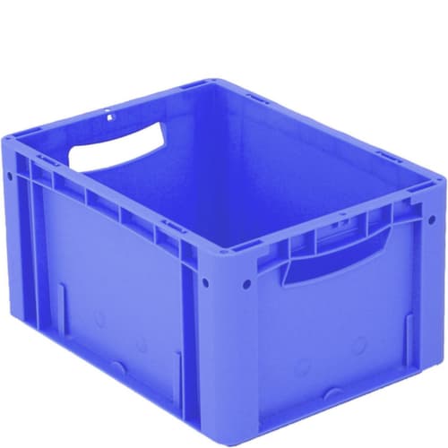 Euronorm-Stapelbehälter Ergonomic, blau, Inhalt 19 l