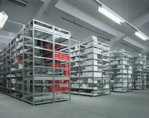 hofe System-Steckregal in Standard Bauart, Höhe x Breite x Tiefe 2000 x 1010 x 435 mm, 5 Böden