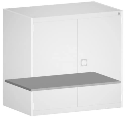 bott Verzinkter Fachboden cubio für Systemschrank, Breite x Tiefe 1300 x 650 mm
