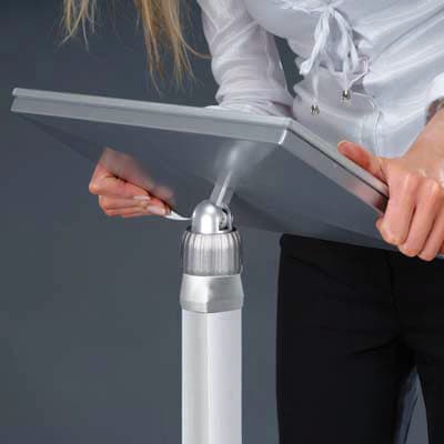 Franken Neigbares Infodisplay, Höhe 860 - 1310 mm