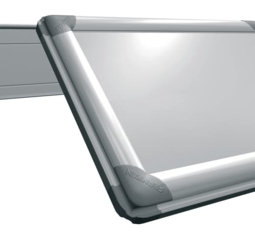 Whiteboard für Wandschienen-System, Höhe x Breite 900 x 1200 mm