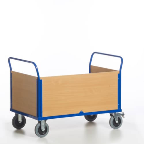 Rollcart Dreiwandwagen, Traglast 600 kg, Ladefläche 1200 x 780 mm