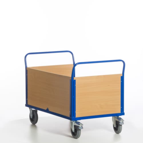 Rollcart Dreiwandwagen, Traglast 600 kg, Ladefläche 1200 x 780 mm