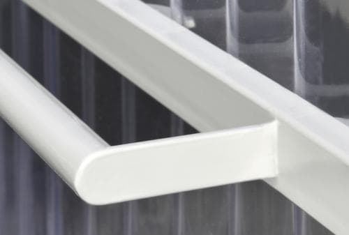 Seitenwand für Raucher-Unterstand, RAL9002 Grauweiß