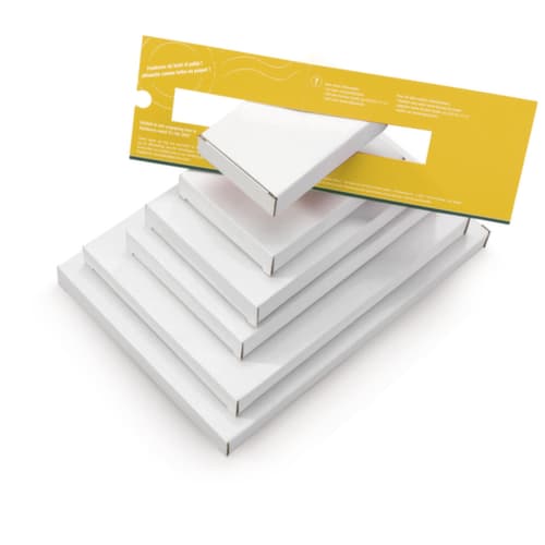 Flacher Versandkarton für den Postversand, 1-wellig, 255 x 160 x 25 mm
