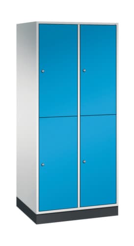 C+P Doppelstöckiger Großraum-Garderobenschrank Intro, Abteilbreite 360 mm
