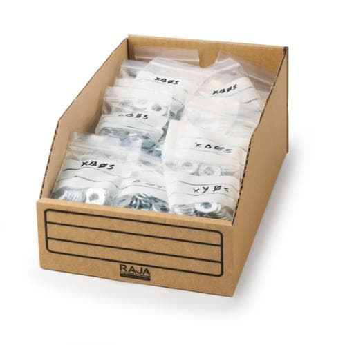 Karton-Regalkasten, Tiefe 301 mm, braun