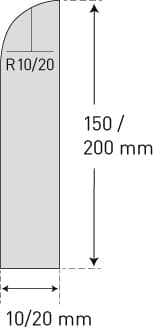 Moravia Schrammschutz MORION, Höhe x Länge 200 x 2060 mm