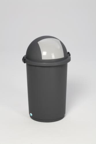 VAR flüssigkeitsdichter Wertstoffsammler, 50 l, grau, Deckel silber