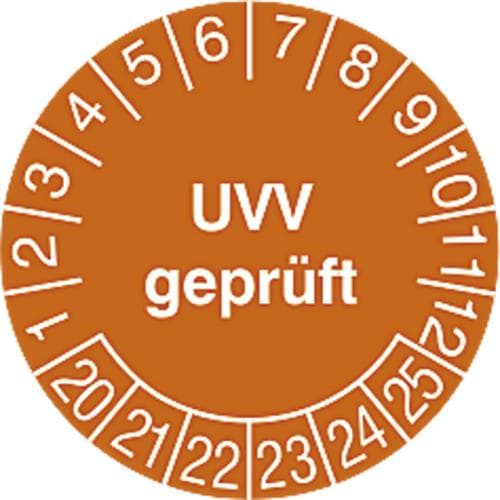 Prüfplakette mit Jahresfarbe