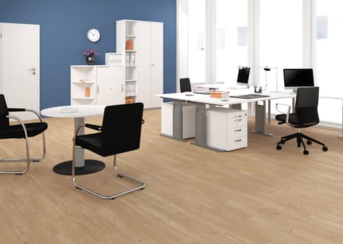 Gera Büroregal Pro mit Rückwand, Breite 1200 mm, 5 OH