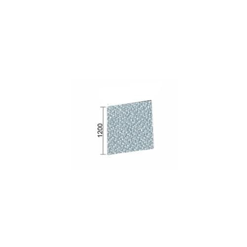 Gera Trennwand Pro BasicLine, Höhe x Breite 1200 x 1200 mm, Wand grau