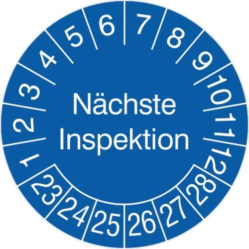 Prüfplakette mit Jahresfarbe