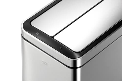Sensor-Abfallbehälter EKO Deluxe Phantom aus Edelstahl, 45 l