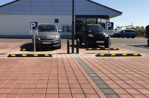 Moravia Parkplatzbegrenzung Park-AID®, Breite 900 mm, schwarz/weiß
