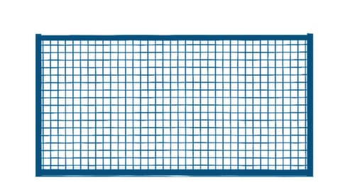 Wand-Aufsatzelement für Trennwandsystem, Breite 1480 mm