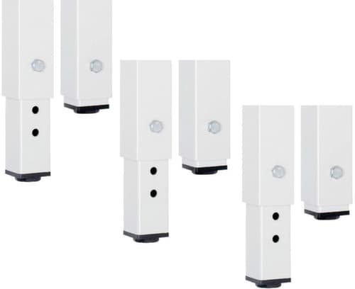 RAU Höhenverstellbare Werkbank Serie 8000, 6 Schubladen, 4 Ablageböden, RAL7035 Lichtgrau/RAL5010 Enzianblau