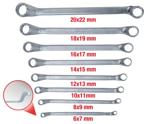 KS Tools Doppel-Ringschlüssel-Satz